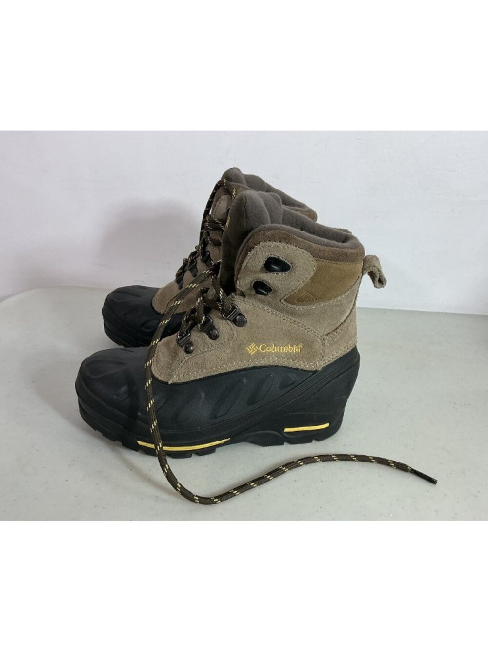 Columbia Bugaboo Suede Winter Boots Waterproof Youth Size 1